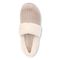 Vionic Endear Women's Cable Knit Faux Fur Trim Comfort Slipper - Wheat Braid Knit Top