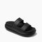 Reef Cushion Bondi 2 Bar Women\'s Comfort Sandals - Black/black - Angle