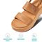 Reef Water Vista Higher Women's Platform Sandals - Natural/hot Pink