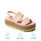 Reef Water Vista Higher Women's Platform Sandals - Sand Lime