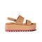 Reef Water Vista Higher Women's Platform Sandals - Natural/hot Pink