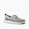 Reef Swellsole Pier Men\'s Boat Shoes - Grey - Angle
