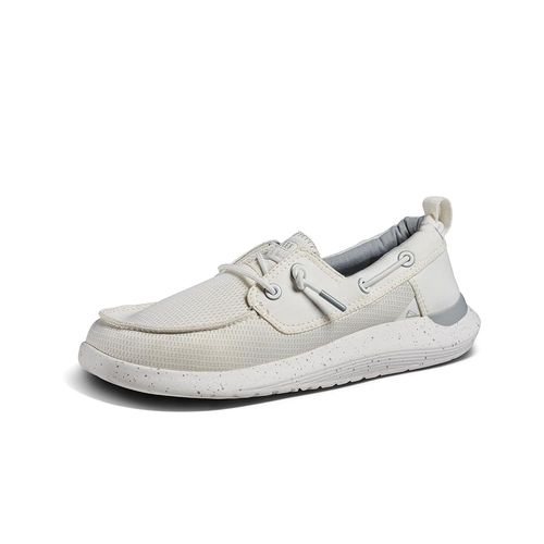 Reef Swellsole Pier Men's Boat Shoes - White Mesh