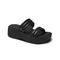 Reef Lofty Lux Hi Women's Platform Sandals - Black