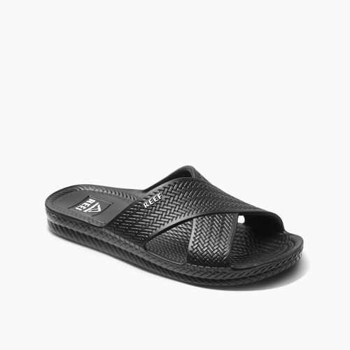 Reef Water X Slide Women\'s Sandals - Black - Angle