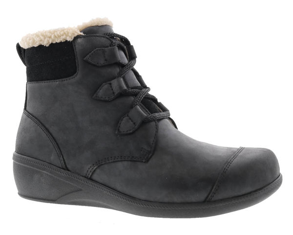 Drew Josie Women's Therapeutic Boots - Black Leather - Main View