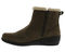 Drew Jayla Women's Orthotic Boots - Olive Nubuck - Inside View