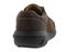 Drew Miles Men's Casual Shoe - Dark Brown Leather - Back View