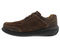 Drew Miles Men's Casual Shoe - Dark Brown Leather - Inside View