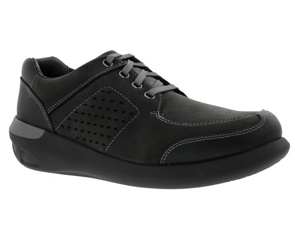 Drew Miles Men's Casual Shoe - Black Nubuck/Leather - Main View