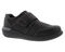 Drew Marshall Men's Casual Comfort Shoe - Black Nubuck/Leather - Main View
