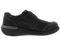Drew Marshall Men's Casual Comfort Shoe - Black Nubuck/Leather - Outside View