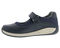Drew Trust Women's Therapeutic Shoe - Navy Leather - Inside View
