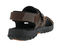 Drew Wander Men's Sandal - Brown Leather Combo - Back View
