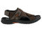 Drew Wander Men's Sandal - Brown Leather Combo - Outside View