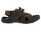 Drew Waves Men's Sandal - Brown Leather Combo - Outside View