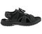 Drew Waves Men's Sandal - Black Leather Combo - Outside View