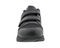 Drew Contessa Women's Double Hook and Loop Sneaker - Black Combo - Front View