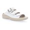 Propet Breezy Walker Slide - Women's Adjustable Sandal - White Onyx - angle main