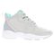 Propet Stability Strive Mid Women's Walking Shoe - Grey/mint - outside view