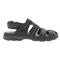 Propet Hunter Men's Fisherman Sandal - Black - outside view