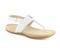 Strive Alana - Women's Toe Post, Adjustable, Backstrap Sandals - White - Angle