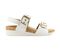 Strive Amalfi - Women's Adjustable, Back Strap, Elevated heel Sandal - White - Side