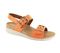 Strive Amalfi - Women's Adjustable, Back Strap, Elevated heel Sandal - Tangerine - Angle