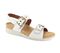 Strive Amalfi - Women's Adjustable, Back Strap, Elevated heel Sandal - White - Angle
