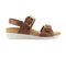 Strive Amalfi - Women's Adjustable, Back Strap, Elevated heel Sandal - Tan - Side