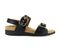 Strive Amalfi - Women's Adjustable, Back Strap, Elevated heel Sandal - Black - Side
