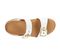 Strive Amalfi - Women's Adjustable, Back Strap, Elevated heel Sandal - White - Overhead