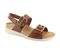 Strive Amalfi - Women's Adjustable, Back Strap, Elevated heel Sandal - Tan - Angle