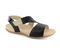 Strive Jinny - Women's Slide, Backstrap, Adjustable - Women's Sandal - Black - Angle