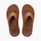 Reef Leather Santa Ana Men\'s Sandals - Brown - Top