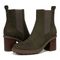 Vionic Truckee womens Ankle/Bootie Short Boot - Dark Khaki - pair left angle