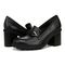 Vionic Tiburon womens Slip On/Loafer/Moc Shoe - Black - pair left angle