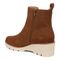 Vionic Aria womens Ankle/Bootie Short Boot - Hazelnut - Back angle