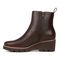 Vionic Aria womens Ankle/Bootie Short Boot - Dark Brown - Left Side