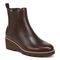 Vionic Aria womens Ankle/Bootie Short Boot - Dark Brown - Angle main