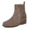 Vionic Aria Women's Comfortable Supportive Ankle Boot - Stone - Left angle