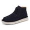 Vionic Uptown Chukk mens Chukka Short Boot - Navy Blazer - Left angle