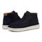 Vionic Uptown Chukk mens Chukka Short Boot - Navy Blazer - pair left angle