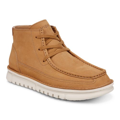 Vionic Uptown Chukk mens Chukka Short Boot - Light Brown - Angle main