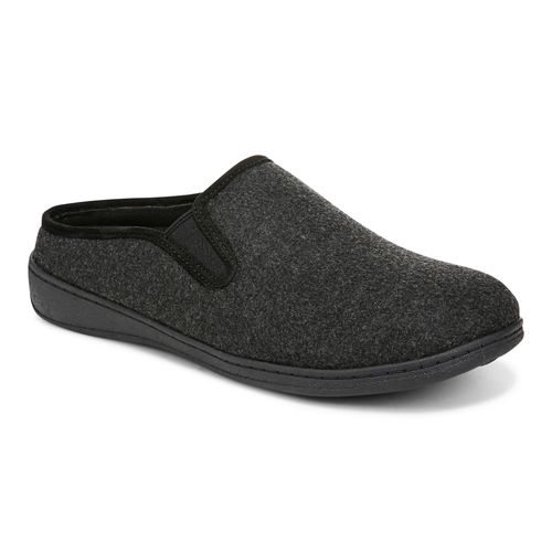 Vionic Unwind mens Mule/Clog Slipper - Black - Angle main