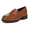 Vionic Fillmore womens Slip On/Loafer/Moc Shoe - Tan - Left angle