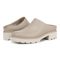 Vionic Fairfax womens Mule/Clog Shoe - Oatmeal - pair left angle