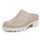 Vionic Fairfax womens Mule/Clog Shoe - Oatmeal - Left angle