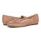 Vionic Hayes womens Ballerina/Skimmer Shoe - Polluted Rose Gold - pair left angle