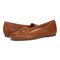 Vionic Hayes womens Ballerina/Skimmer Shoe - Tan - pair left angle
